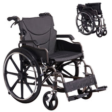 Load image into Gallery viewer, Heavy-Duty Manual Wheelchair For Adults With Double X Force Support