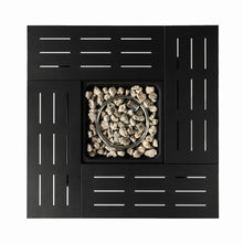 Load image into Gallery viewer, Propane Gas Fire Pit Table, 50000 Btu, Rectangular For Outside - Black