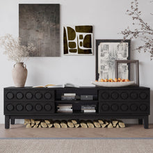 Load image into Gallery viewer, Media Console With 4 Drawers And Cable Management