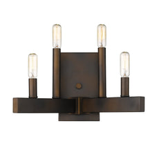 Load image into Gallery viewer, Four Light Metal Vintage Wall Sconce - Bronze