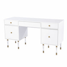 Load image into Gallery viewer, Writing Desk With Four Drawers - White
