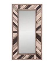Load image into Gallery viewer, 71" Wood Framed Leaning Accent Mirror - Gray / Ivory
