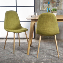 Load image into Gallery viewer, Modern Minimalist Fabric Dining Chair With Iron Legs