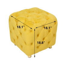 Load image into Gallery viewer, Modern Upholstered Ottoman, Exquisite Small End Table, Soft Foot Stool, Dressing Makeup Chair, Comfortable Seat For Living Room, Bedroom, Entrance