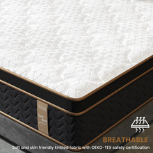 Load image into Gallery viewer, Plush Hybrid Mattresses With Gel Memory Foam, Individual Pocket Spring Motion Isolation Edge Support