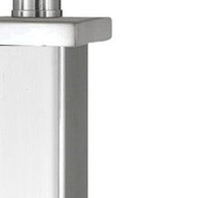 Load image into Gallery viewer, Metal USB Table Lamp With White Shade - Nickel