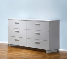 Load image into Gallery viewer, Six Drawer Double Dresser - White