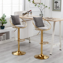 Load image into Gallery viewer, Unique Design Bar Chair, 360 Degree Rotation, Adjustable Height, Suitable For Dining Room And Bar