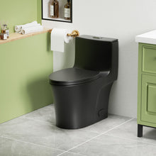 Load image into Gallery viewer, 1 Piece Toilet With Dual Flush And Soft Closing Seat