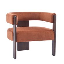 Load image into Gallery viewer, Modern Upholstered Accent Arm Chair With Barrel Back Design
