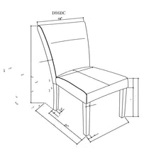Load image into Gallery viewer, Sharon - Dining Chair With Extended Back (Set of 2) - Gray