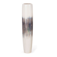 Load image into Gallery viewer, Abstract Tapered Floor Vase (576744) - Cream / Brown / Cream