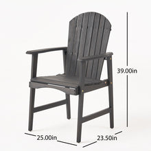 Load image into Gallery viewer, Outdoor Weather Resistant Acacia Wood Adirondack Dining Chairs (Set of 2)