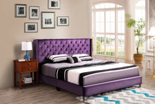 Load image into Gallery viewer, Upholstered Nailhead Trim Chic Bed