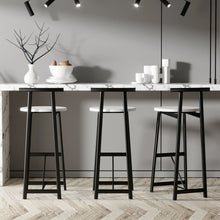 Load image into Gallery viewer, Modern Bar Stools With Backrest For Kitchen (Set of 3)