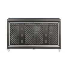 Load image into Gallery viewer, Solid Wood Eight Drawer Double Dresser - Gray