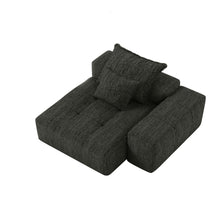 Load image into Gallery viewer, Modern Oversized Modular Sectional Sofa, Sparkling Fabric Soft Cushion Sofa With 2 Pillows
