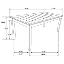 Load image into Gallery viewer, Dexter - Rectangular Plank Top Dining Table - Dark Gray