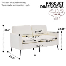 Load image into Gallery viewer, Upholstered Sofa Loveseat For Living Room