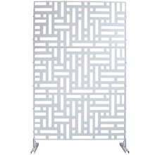 Load image into Gallery viewer, Decorative Freestanding Metal Privacy Screen For Indoor & Outdoor Use