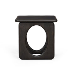 Load image into Gallery viewer, Square Sled End Table - Espresso / Walnut