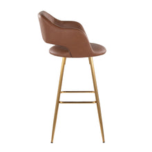 Load image into Gallery viewer, Margarite - Contemporary Fixed Height Barstool With Footrest (Set of 2) With Square