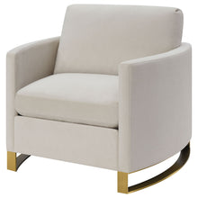 Load image into Gallery viewer, Rufo - Upholstered Curved Track Arm Chair - Beige