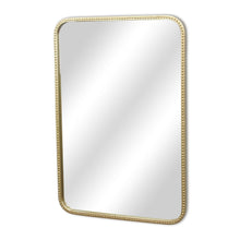 Load image into Gallery viewer, 32" Metal Beaded Accent Mirror - Gold