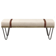 Load image into Gallery viewer, Karis - Upholstered Accent Bench - Beige