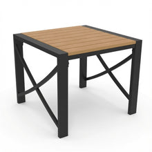 Load image into Gallery viewer, Square Outdoor Patio End Table - Black