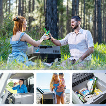 Load image into Gallery viewer, Car Freezer Portable Refrigerator Freezer With App Control And 6'' Off-Road Wheels, 12V, 45W Cooler Freezer, Low Noice