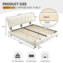 Load image into Gallery viewer, Tufted Headboard With Extra-Large Ultra-Soft Cloud Pillow Design