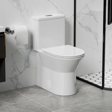 Load image into Gallery viewer, 1 Piece Toilet With Dual Flush & Rimless Bowl - Glossy White