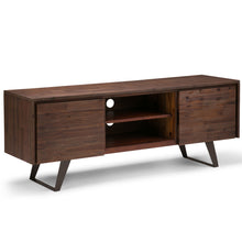 Load image into Gallery viewer, Lowry - TV Media Stand - Distressed Charcoal Brown