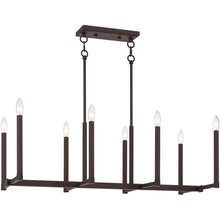 Load image into Gallery viewer, 18'' Eight Light Dimmable Chandelier With Shades - Bronze