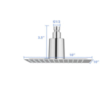 Load image into Gallery viewer, Ultra Thin 8" Square Rain Shower Head 304 Stainless Steel, Wall / Ceiling Mounted