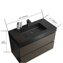Load image into Gallery viewer, Alice - Bathroom Vanity With Sink, Large Storage Wall Mounted Floating Bathroom Vanity For Modern Bathroom, One-Piece Sink Basin Without Drain And Faucet