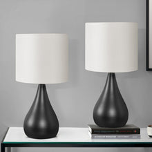 Load image into Gallery viewer, Lighting, Table Lamp, Contemporary (Set of 2) - Black