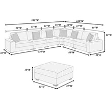 Load image into Gallery viewer, Contemporary Style Modular Sectional Sofa Set With USB, Cup Holder