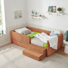 Load image into Gallery viewer, Safe Kids Bed With Guardrails And Storage
