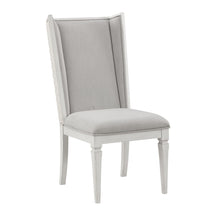 Load image into Gallery viewer, Upholstered Linen Open Back Dining Side Chairs (Set of 2) - Light Gray