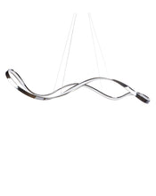 Load image into Gallery viewer, Unique Statement Metal LED Dimmable Chandelier - Silver