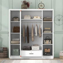 Load image into Gallery viewer, 4 Door Wardrobe With 1 Drawer