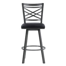 Load image into Gallery viewer, 46" Iron Bar Height Bar Chair - Black