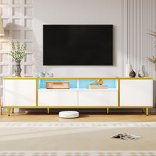 Load image into Gallery viewer, TV Stand For TVs Up To 80", Entertainment Center With 2 Shelves And LED Lights
