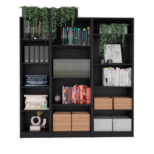 Load image into Gallery viewer, Five Tier Bookcase (Set of 3) (546340) - Black