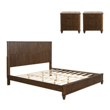 Load image into Gallery viewer, 3 Piece Bedroom Set With Bed And 2 Nightstands