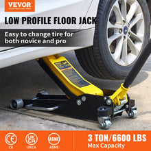 Load image into Gallery viewer, Vevor Racing Floor Jack 3 Ton Dual Pump Lift - Natural