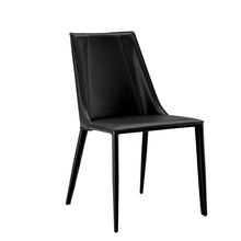 Load image into Gallery viewer, Contemporary Upholstered Leather Dining Side Chair - Black