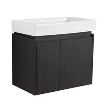 Load image into Gallery viewer, Modern Bathroom Vanity With Ceramic Basin, Wall Mounted Floating Sink Combo, Storage Cabinet
